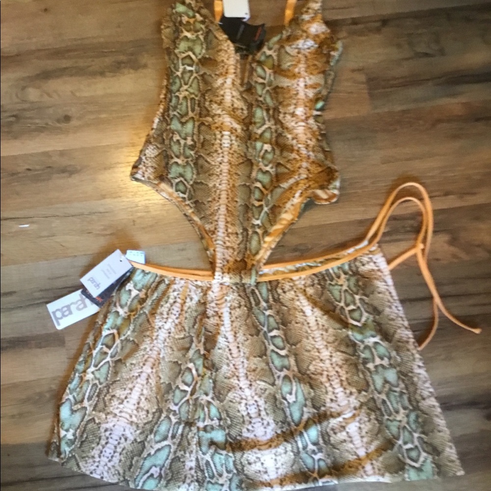 Parah one piece bathing suit/cover up